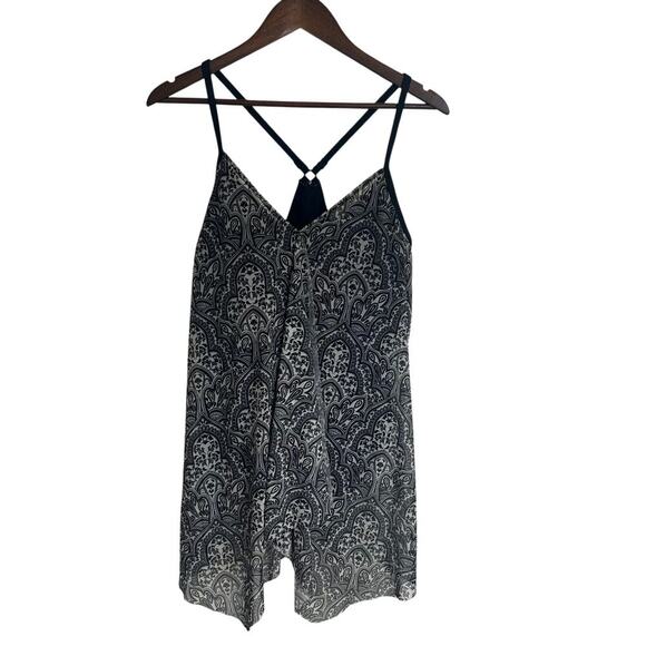 Beach House Swim Dress One Piece Racer Back Black And White Size 14 Beach - Picture 1 of 7